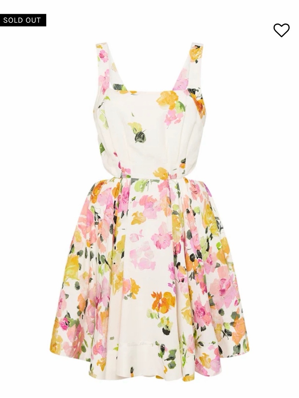 Aje tie back mini dress - scattered floral